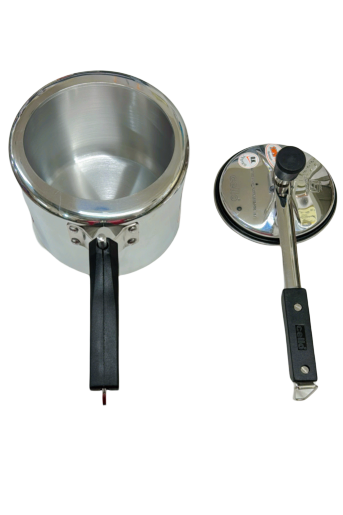 Cello Ultron Plus - Silver, 3 Litre, Aluminium Induction Base |Pressure Cooker with Inner Lid | Gas Stove Compatible | Healthy Cooking. Cello