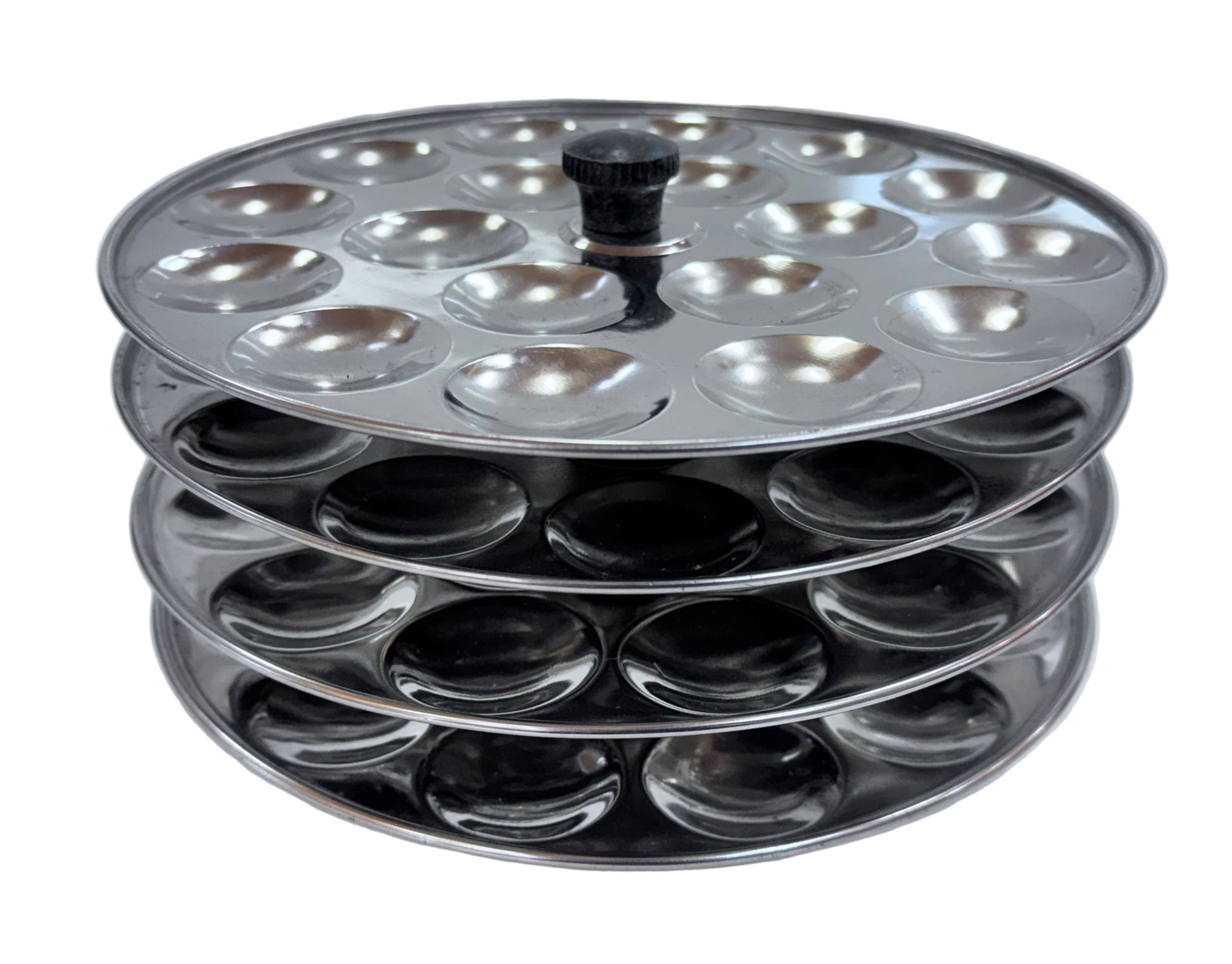 Vinod Stainless Steel 4pcs Idli Plates (Mini) gurumart.co.nz