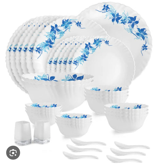 Cello Dazzle Dazzle 31pcs Opalware Dinnerset - Blue Swirl Cello