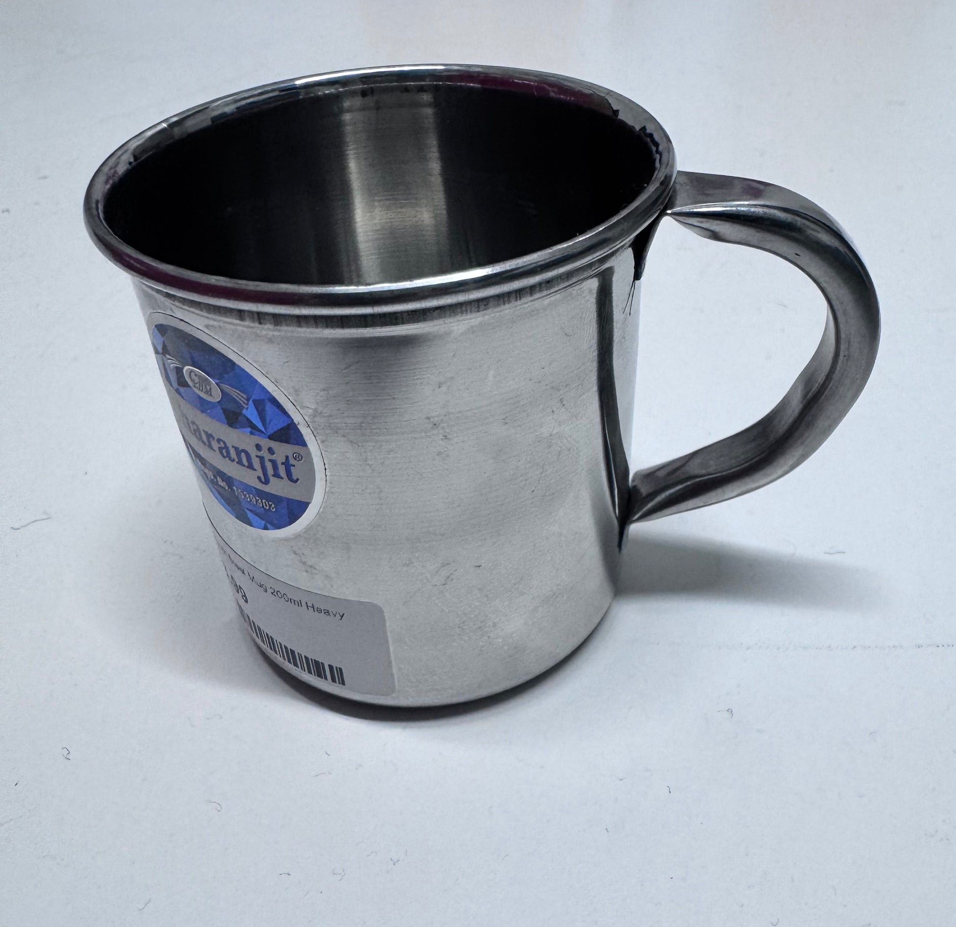 Charanjit Steel Mug 200ml Heavy Plain gurumart.co.nz