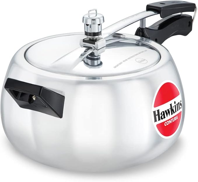 Hawkins Contura Pressure Cooker, 5 Litre Capacity HC50 Hawkins