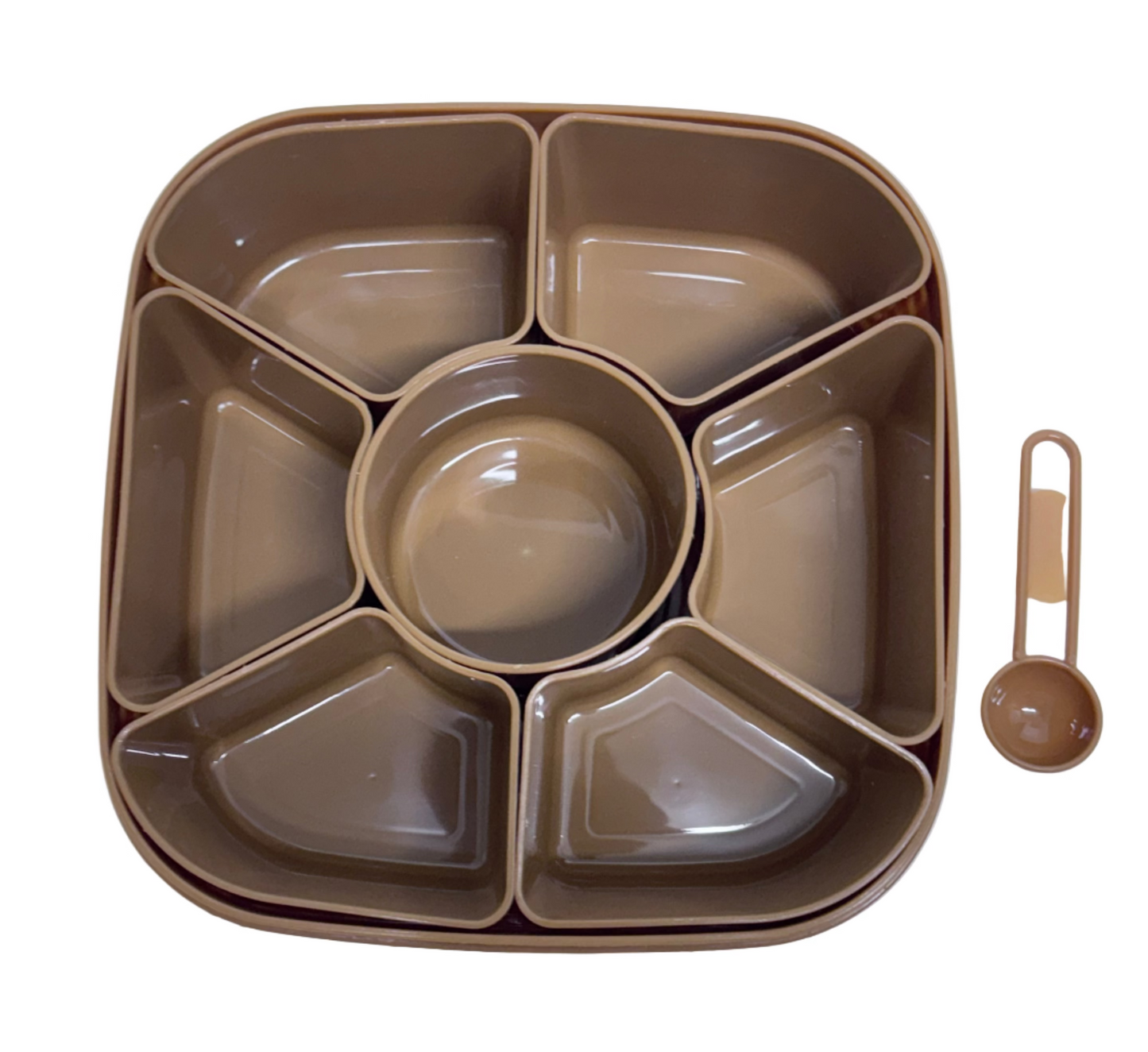 Titan Plastic Masala Box(Dabba) 19cm -7 Sections gurumart.co.nz
