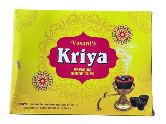 Vasants Kriya Cup Dhoop 12pcs gurumart.co.nz