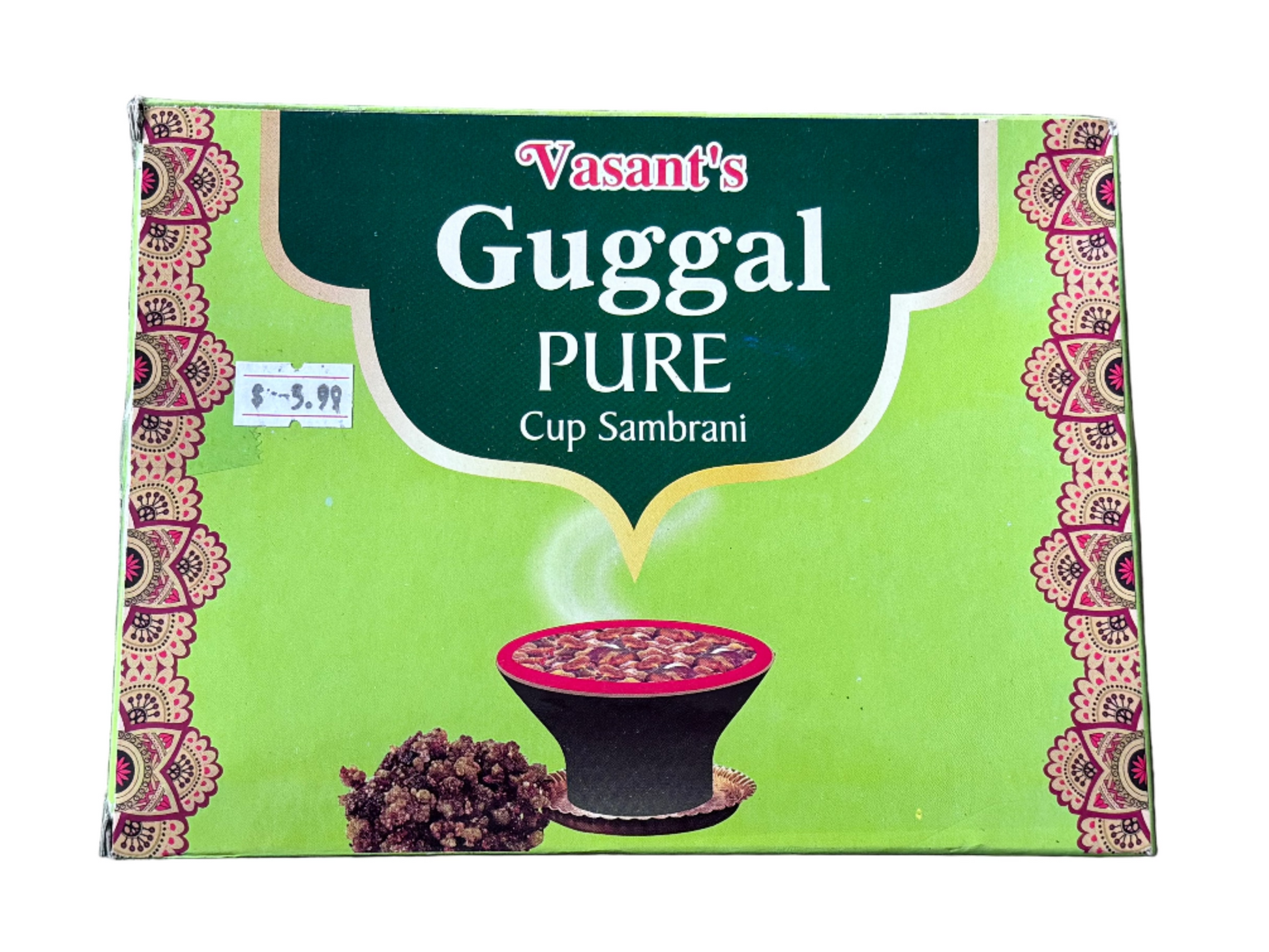 Vasants Guggal Pure Cup Dhoop 12pcs gurumart.co.nz