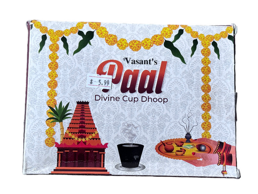 Vasants Paal Cup Dhoop 12pcs gurumart.co.nz
