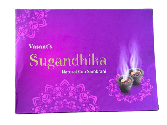 Vasants Sugandhika Cup Dhoop 12pcs gurumart.co.nz