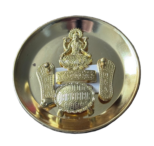Brass Laxmi Kacchia Set 9cm gurumart.co.nz