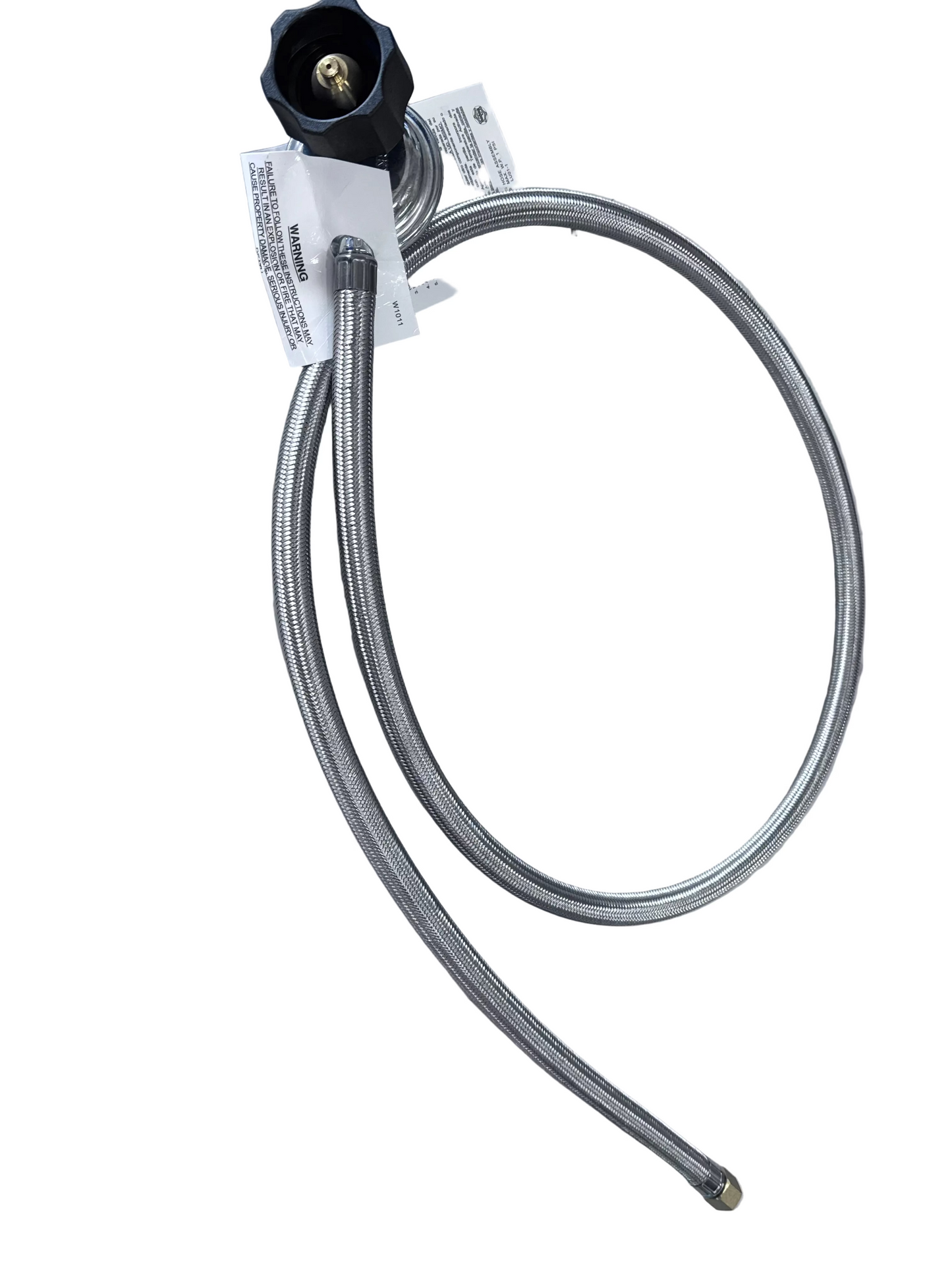 1.5 metres- stainless steel regulator LPG  QCC 1/4 Swivel nut- boss gas Boss Gas / Generation