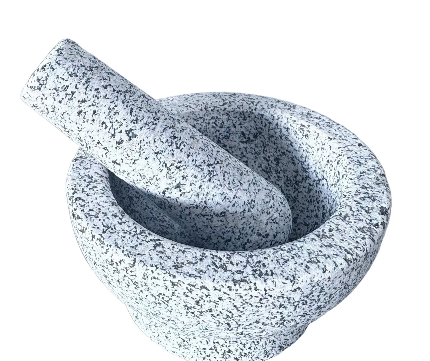 Granite Mortar & Pestle - White gurumart.co.nz