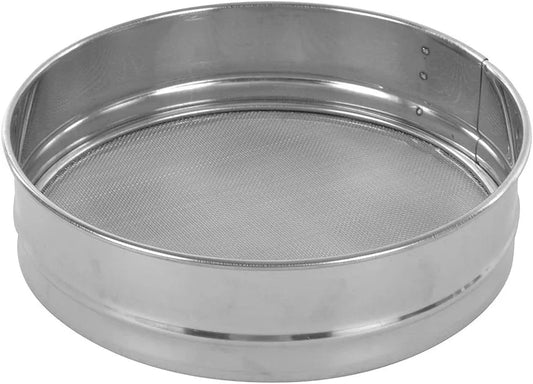 Steel Flour Strainer / Aata channi 18cm gurumart.co.nz