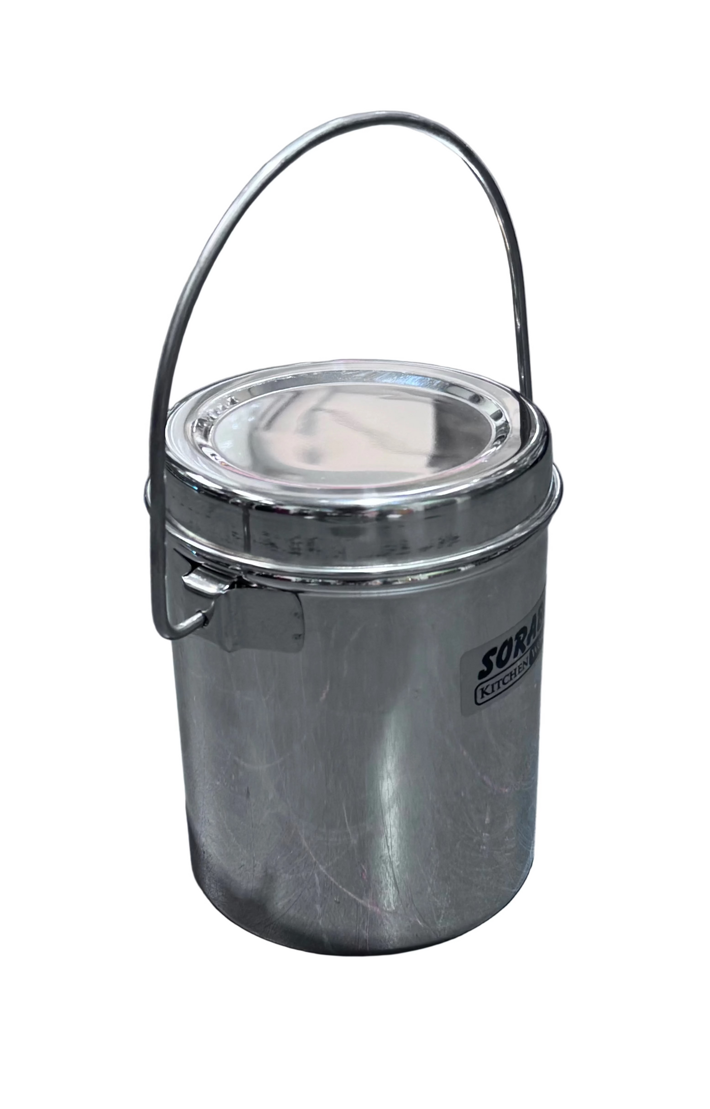 Sorabh Steel Milk Pot Plain 12cm diameter x 16cm height gurumart.co.nz
