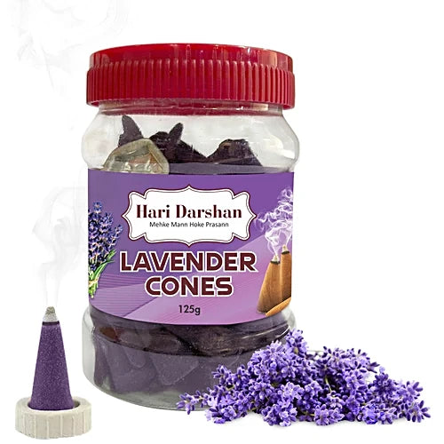 Hari Darshan Lavender Cones (125g) Hari Darshan