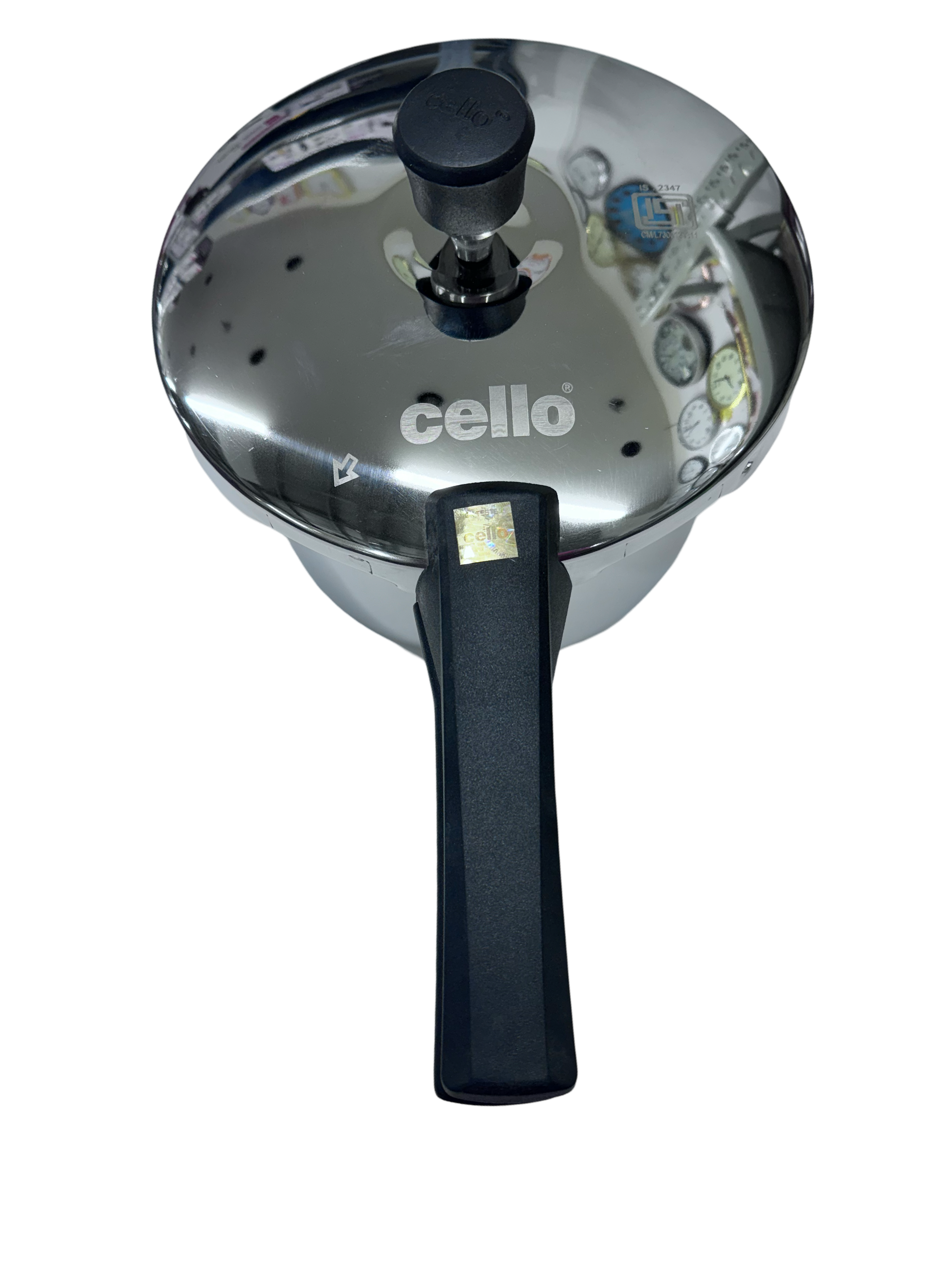 Cello Divine Tri-Ply 3Ltrs Pressure Cooker Outer Lid - Induction compatible Cello