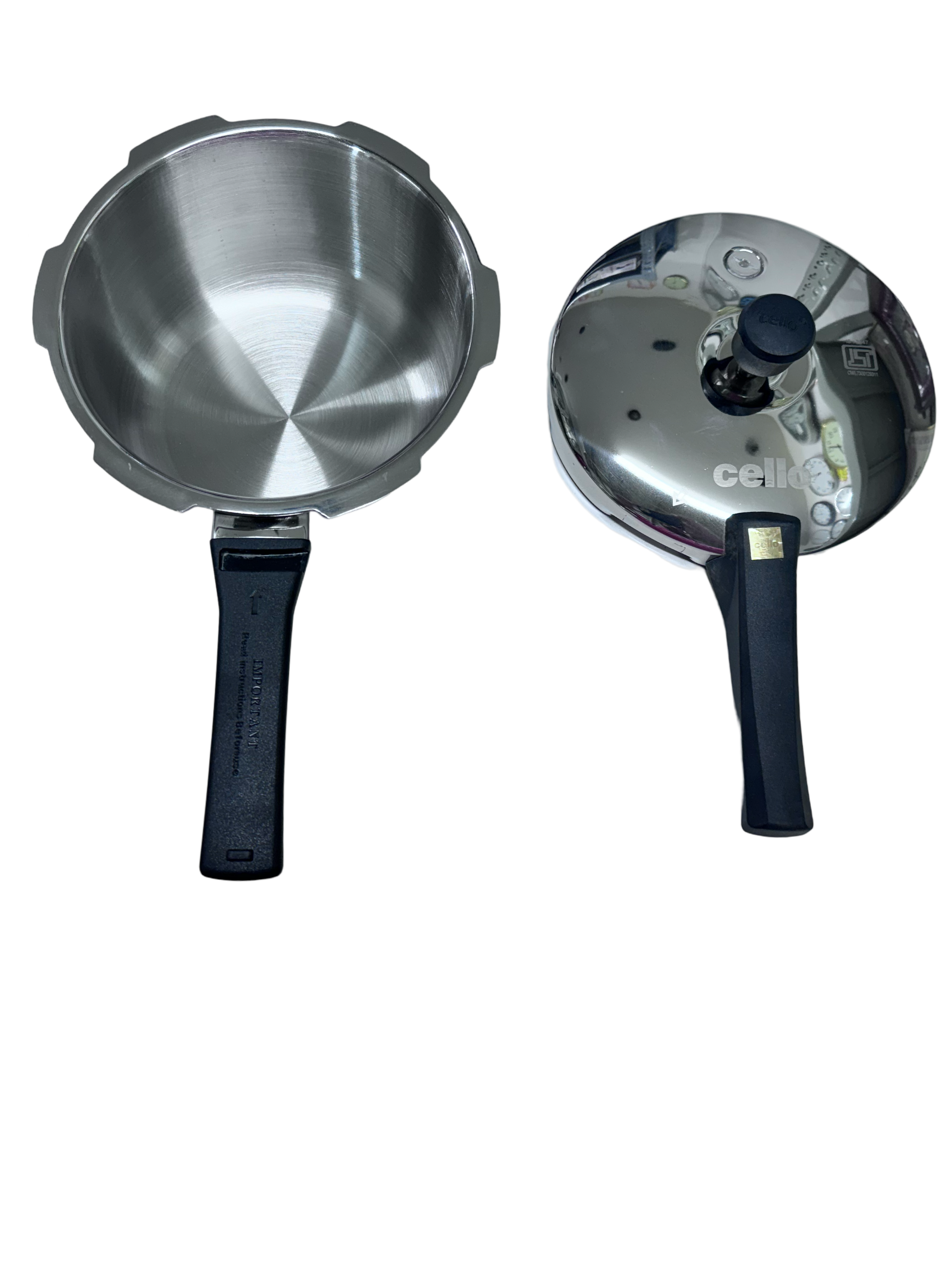 Cello Divine Tri-Ply 3Ltrs Pressure Cooker Outer Lid - Induction compatible Cello