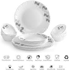 Cello Dazzle Dazzle 31pcs Opalware Dinnerset - Linear Glase Cello
