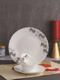 Cello Dazzle Dazzle 31pcs Opalware Dinnerset - Linear Glase Cello