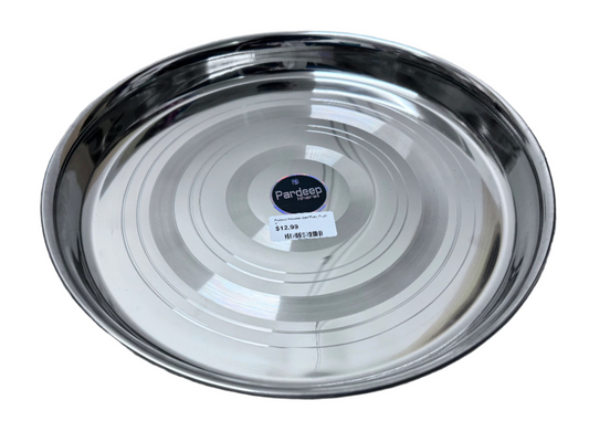 Pardeep Stainless Steel Round Plate (Thali) -  11 inches Pradeep