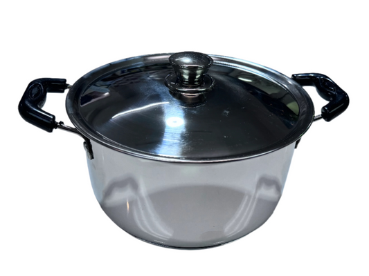 Black Chef Stainless Steel Stock Pot Induction 21cm Black Chef