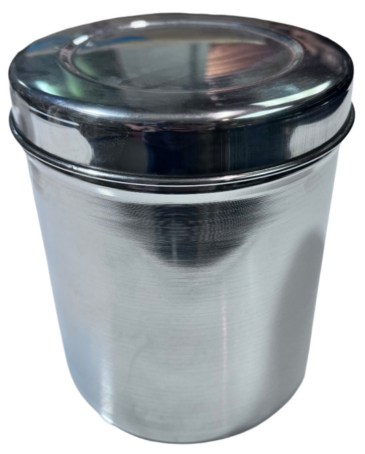 Vinod Stainless Steel Ubha Dabba / Container with lid 15cm Vinod