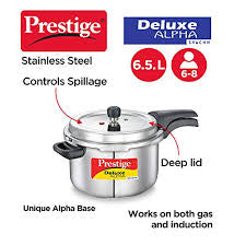 Prestige Deluxe Alpha Stainless Steel 6.5L Induction Base Prestige