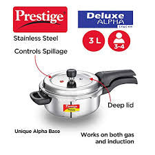 Prestige 3L Stainless Steel Deluxe Cooker Prestige