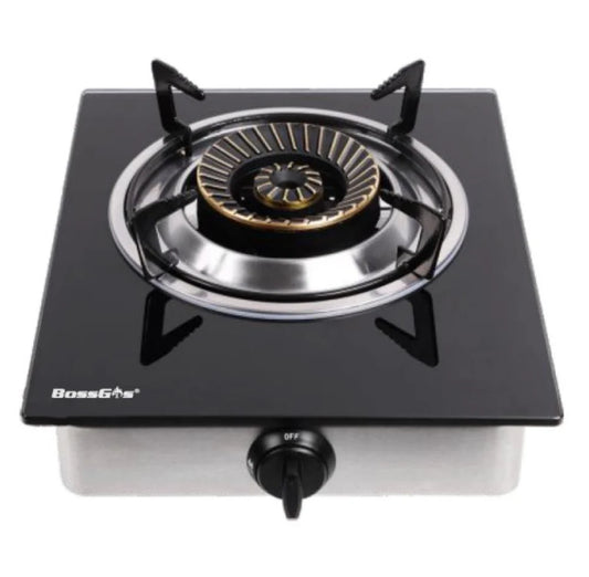 1 Burner Glass Indoor Stove Auto ignition - NZ Gas safety compliant. Boss Gas / Generation