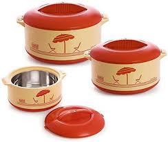 Cello Hot Chef Insulated Casserole Hot Pot  1500ml - Orange Cello